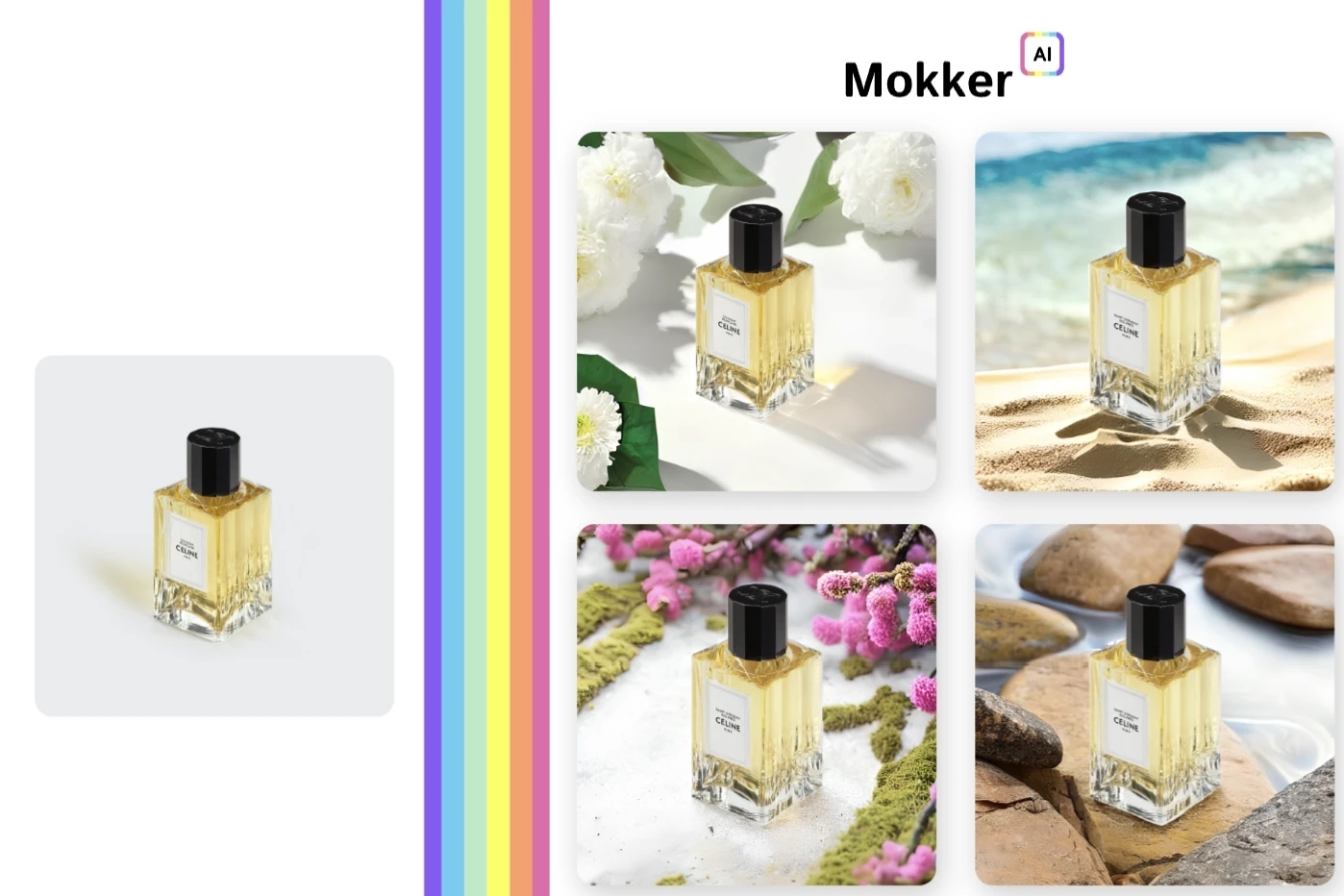 用 Mokker AI 做电商产品图：背景虚化 + 场景替换的技巧 AI、AI产品图制作、背景虚化技巧、场景替换工具、产品图点击率提升、AI 修图工具 第1张